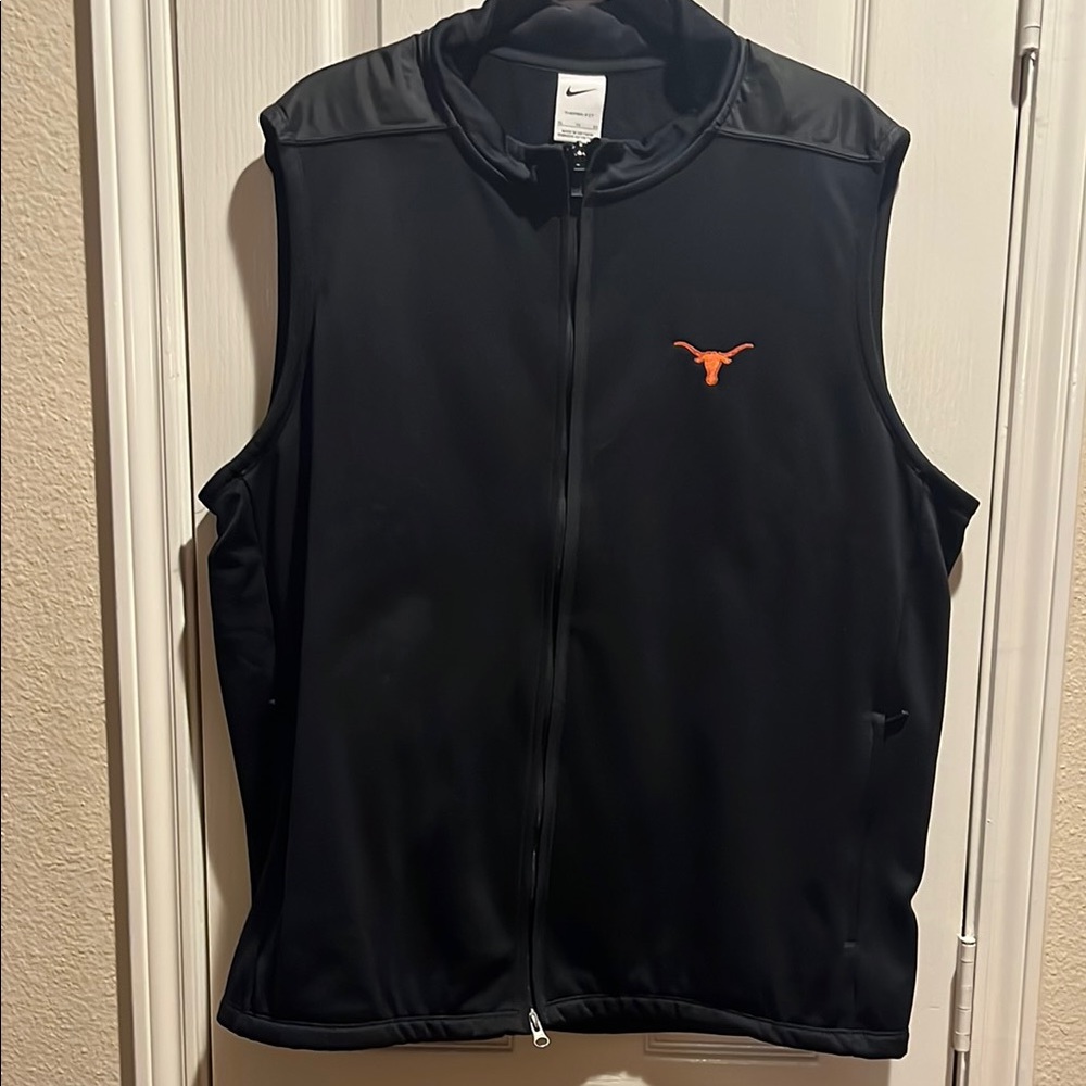 Nike Therma Fit Black Vest with Longhorn Logo